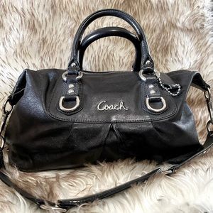 Black Coach Ashley handbag